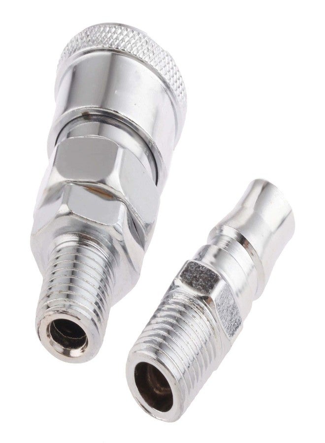 A1 Gadgets SM20 + PM20 Pneumatic Fittings Quick Release 1/4" BSP Male Thread Coupler Fittings for 8 x 5mm Air Line Hose - Image 1